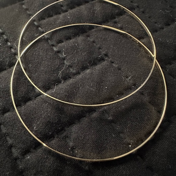 Lana Flat Magic 14k Hoops Women's Earrings. - Picture 6 of 7